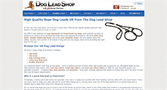 Desktop Screenshot of dogleadshop.com