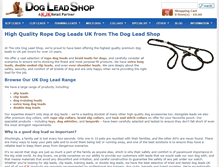 Tablet Screenshot of dogleadshop.com